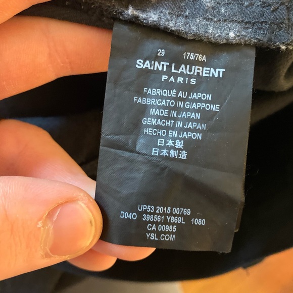 SOLD Saint Laurent Distressed Denim - Picture 4 of 8